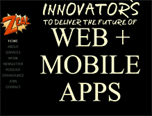 Tablet Screenshot of codingzeal.com